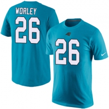 NFL Men's Nike Carolina Panthers #26 Daryl Worley Blue Rush Pride Name & Number T-Shirt