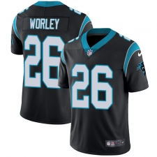 Youth Nike Carolina Panthers #26 Daryl Worley Black Team Color Vapor Untouchable Limited Player NFL Jersey