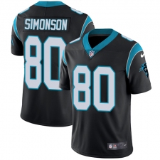 Men's Nike Carolina Panthers #80 Scott Simonson Black Team Color Vapor Untouchable Limited Player NFL Jersey