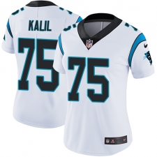 Women's Nike Carolina Panthers #75 Matt Kalil Elite White NFL Jersey