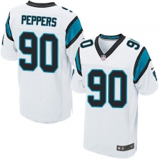 Men's Nike Carolina Panthers #90 Julius Peppers Elite White NFL Jersey