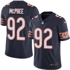 Youth Nike Chicago Bears #92 Pernell McPhee Elite Navy Blue Team Color NFL Jersey