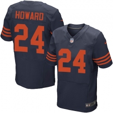 Men's Nike Chicago Bears #24 Jordan Howard Elite Navy Blue Alternate NFL Jersey