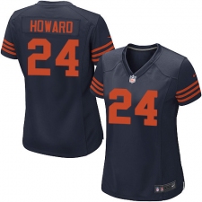 Women's Nike Chicago Bears #24 Jordan Howard Game Navy Blue Alternate NFL Jersey