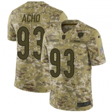 Men's Nike Chicago Bears #93 Sam Acho Limited Camo 2018 Salute to Service NFL Jersey