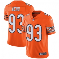 Men's Nike Chicago Bears #93 Sam Acho Limited Orange Rush Vapor Untouchable NFL Jersey