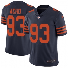 Men's Nike Chicago Bears #93 Sam Acho Navy Blue Alternate Vapor Untouchable Limited Player NFL Jersey