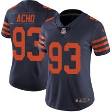 Women's Nike Chicago Bears #93 Sam Acho Navy Blue Alternate Vapor Untouchable Limited Player NFL Jersey