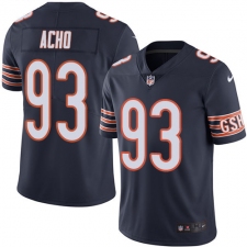 Youth Nike Chicago Bears #93 Sam Acho Navy Blue Team Color Vapor Untouchable Limited Player NFL Jersey