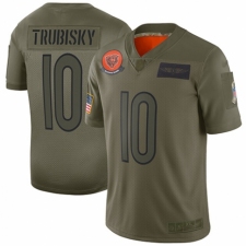 Men's Chicago Bears #10 Mitchell Trubisky Limited Camo 2019 Salute to Service Football Jersey
