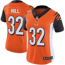 Women's Nike Cincinnati Bengals #32 Jeremy Hill Vapor Untouchable Limited Orange Alternate NFL Jersey