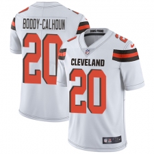 Men's Nike Cleveland Browns #20 Briean Boddy-Calhoun White Vapor Untouchable Limited Player NFL Jersey