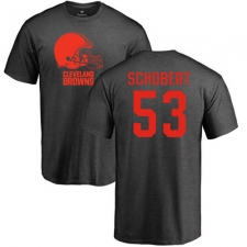 NFL Nike Cleveland Browns #53 Joe Schobert Ash One Color T-Shirt