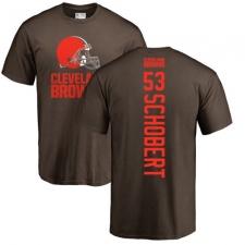 NFL Nike Cleveland Browns #53 Joe Schobert Brown Backer T-Shirt
