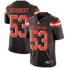 Youth Nike Cleveland Browns #53 Joe Schobert Elite Brown Team Color NFL Jersey