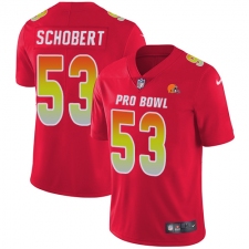 Youth Nike Cleveland Browns #53 Joe Schobert Limited Red 2018 Pro Bowl NFL Jersey