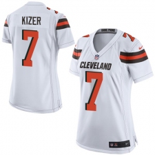 Women's Nike Cleveland Browns #7 DeShone Kizer Game White NFL Jersey