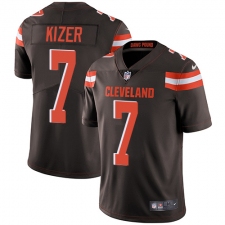 Youth Nike Cleveland Browns #7 DeShone Kizer Brown Team Color Vapor Untouchable Limited Player NFL Jersey