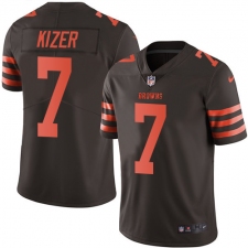 Youth Nike Cleveland Browns #7 DeShone Kizer Limited Brown Rush Vapor Untouchable NFL Jersey