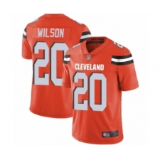Men's Cleveland Browns #20 Howard Wilson Orange Alternate Vapor Untouchable Limited Player Football Jersey
