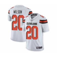 Men's Cleveland Browns #20 Howard Wilson White Vapor Untouchable Limited Player Football Jersey
