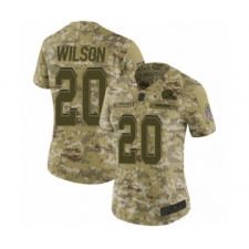 Women's Cleveland Browns #20 Howard Wilson Limited Camo 2018 Salute to Service Football Jersey