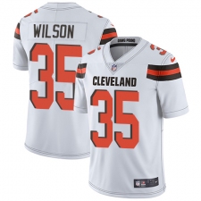 Youth Nike Cleveland Browns #35 Howard Wilson Elite White NFL Jersey