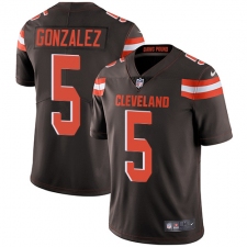 Men's Nike Cleveland Browns #5 Zane Gonzalez Brown Team Color Vapor Untouchable Limited Player NFL Jersey