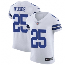 Men's Nike Dallas Cowboys #25 Xavier Woods Elite White NFL Jersey