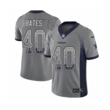 Men's Nike Dallas Cowboys #40 Bill Bates Limited Gray Rush Drift Fashion NFL Jersey