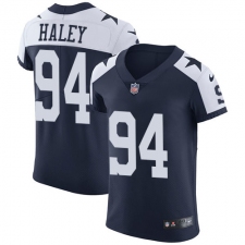 Men's Nike Dallas Cowboys #94 Charles Haley Navy Blue Throwback Alternate Vapor Untouchable Elite Player NFL Jersey