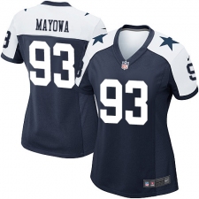 Women's Nike Dallas Cowboys #93 Benson Mayowa Game Navy Blue Throwback Alternate NFL Jersey