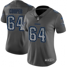 Women's Nike Dallas Cowboys #64 Jonathan Cooper Gray Static Vapor Untouchable Limited NFL Jersey