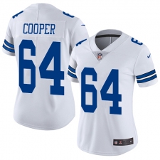 Women's Nike Dallas Cowboys #64 Jonathan Cooper White Vapor Untouchable Limited Player NFL Jersey