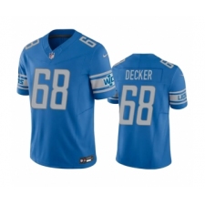 Men's Detroit Lions #68 Taylor Decker Blue 2023 F.U.S.E. Vapor Untouchable Limited Stitched Jersey