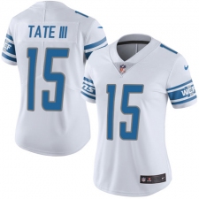 Women's Nike Detroit Lions #15 Golden Tate III Limited White Vapor Untouchable NFL Jersey