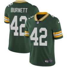 Men's Nike Green Bay Packers #42 Morgan Burnett Green Team Color Vapor Untouchable Limited Player NFL Jersey