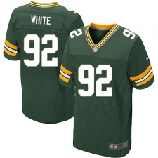 Men's Nike Green Bay Packers #92 Reggie White Elite Green Team Color NFL Jersey