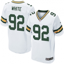 Men's Nike Green Bay Packers #92 Reggie White Elite White NFL Jersey