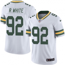 Men's Nike Green Bay Packers #92 Reggie White White Vapor Untouchable Limited Player NFL Jersey