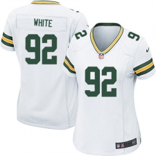 Women's Nike Green Bay Packers #92 Reggie White Game White NFL Jersey