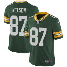 Youth Nike Green Bay Packers #87 Jordy Nelson Green Team Color Vapor Untouchable Limited Player NFL Jersey