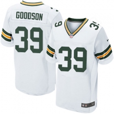 Men's Nike Green Bay Packers #39 Demetri Goodson Elite White NFL Jersey