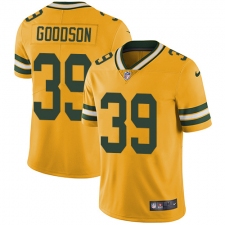 Men's Nike Green Bay Packers #39 Demetri Goodson Limited Gold Rush Vapor Untouchable NFL Jersey