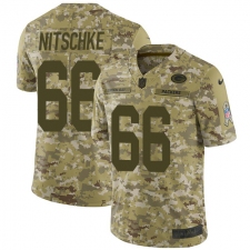 Men's Nike Green Bay Packers #66 Ray Nitschke Limited Camo 2018 Salute to Service NFL Jersey