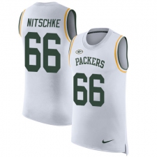Men's Nike Green Bay Packers #66 Ray Nitschke Limited White Rush Player Name & Number Tank Top NFL Jersey