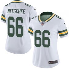 Women's Nike Green Bay Packers #66 Ray Nitschke White Vapor Untouchable Limited Player NFL Jersey
