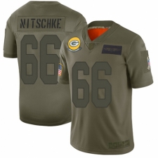 Youth Green Bay Packers #66 Ray Nitschke Limited Camo 2019 Salute to Service Football Jersey