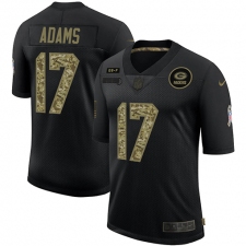 Men's Green Bay Packers #17 Davante Adams Camo 2020 Salute To Service Limited Jersey