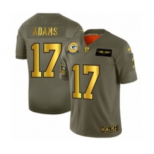 Men's Green Bay Packers #17 Davante Adams Limited Olive Gold 2019 Salute to Service Football Jersey